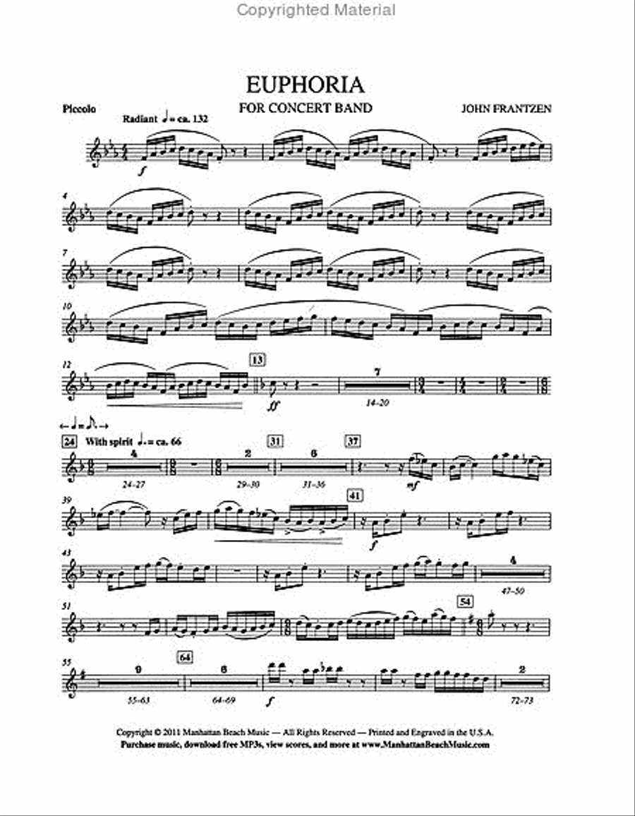 Euphoria Euphoria Concert Band scores gallery preview page 4