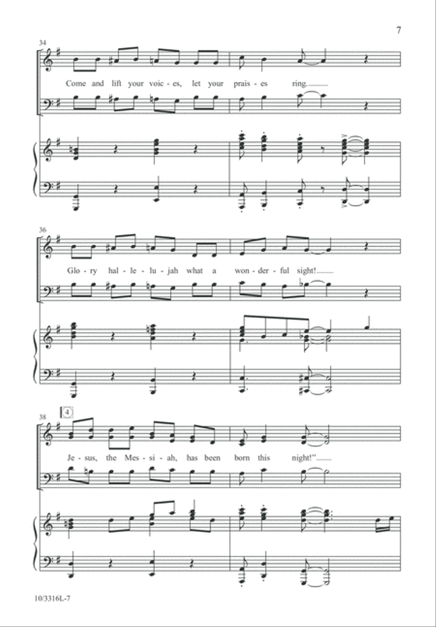 Glory Hallelujah! Glory Hallelujah! 3-Part scores gallery preview page 7