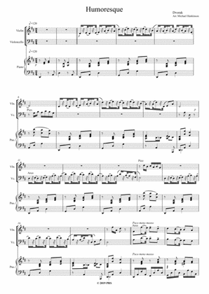 Humoresque - for violin, cello and piano