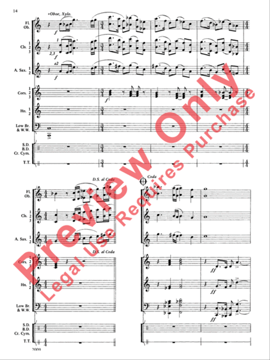 Cobb County Festival Cobb County Festival Concert Band scores gallery preview page 15