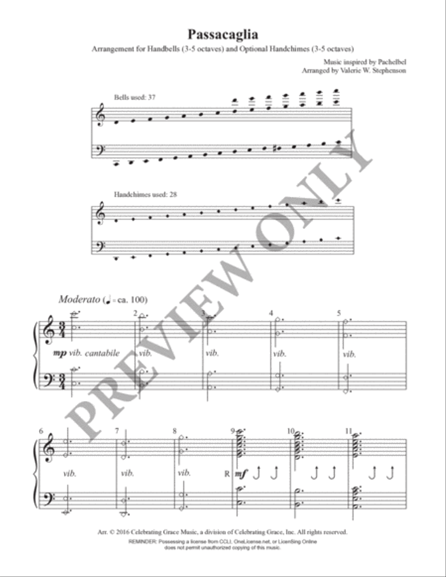 Passacaglia Handbell Choir scores gallery preview page 2