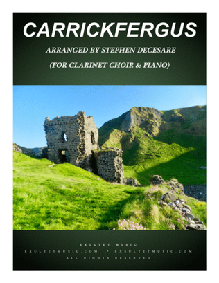 Book cover for Carrickfergus (for Clarinet Choir and Piano)