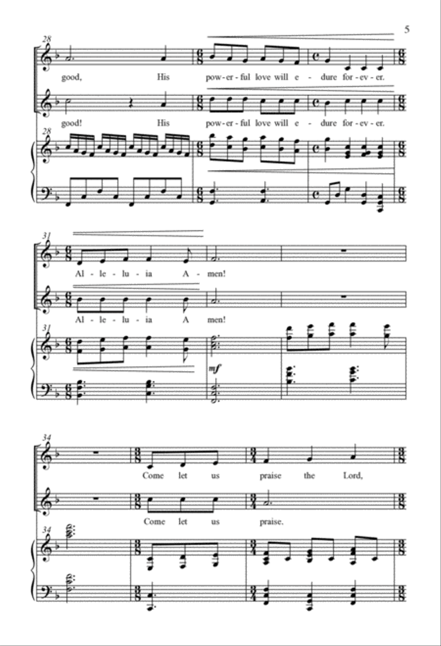 Come Let Us Praise SA scores gallery preview page 3