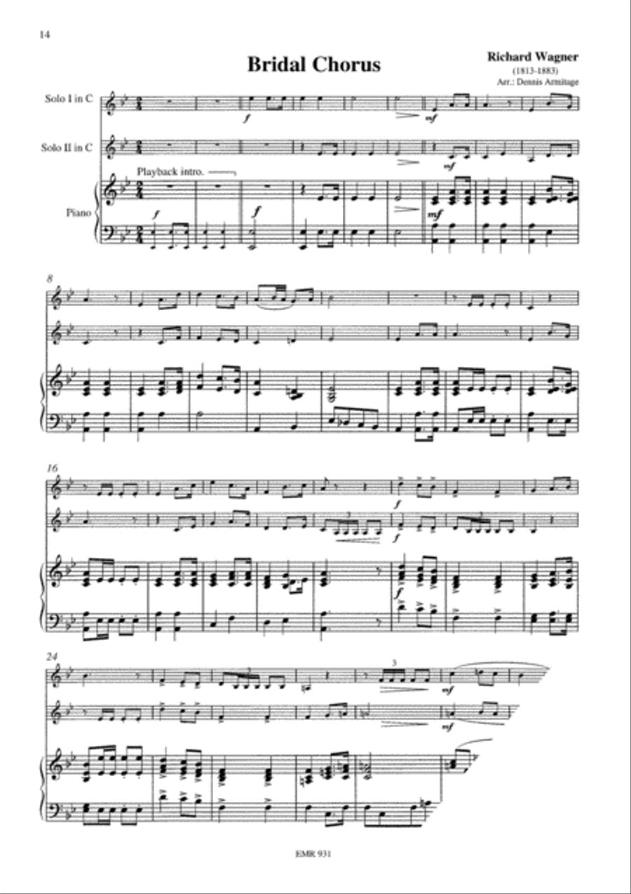 Wedding Music Brass Ensemble scores gallery preview page 7