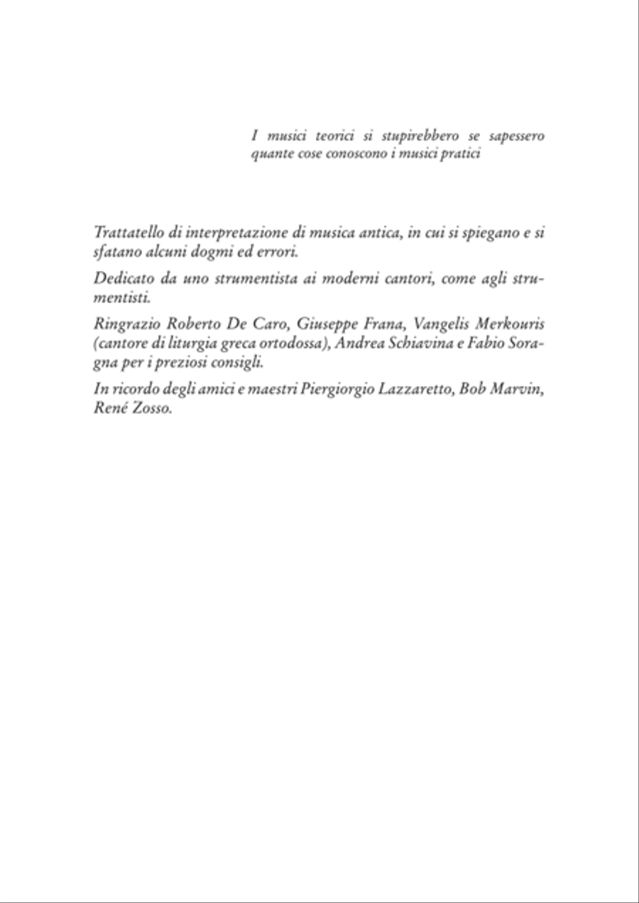 L’interpretazione della musica antica. Pratica e teoria dal Medioevo all’invenzione del melodramma [+ file audio mp3] School and Community scores gallery preview page 4