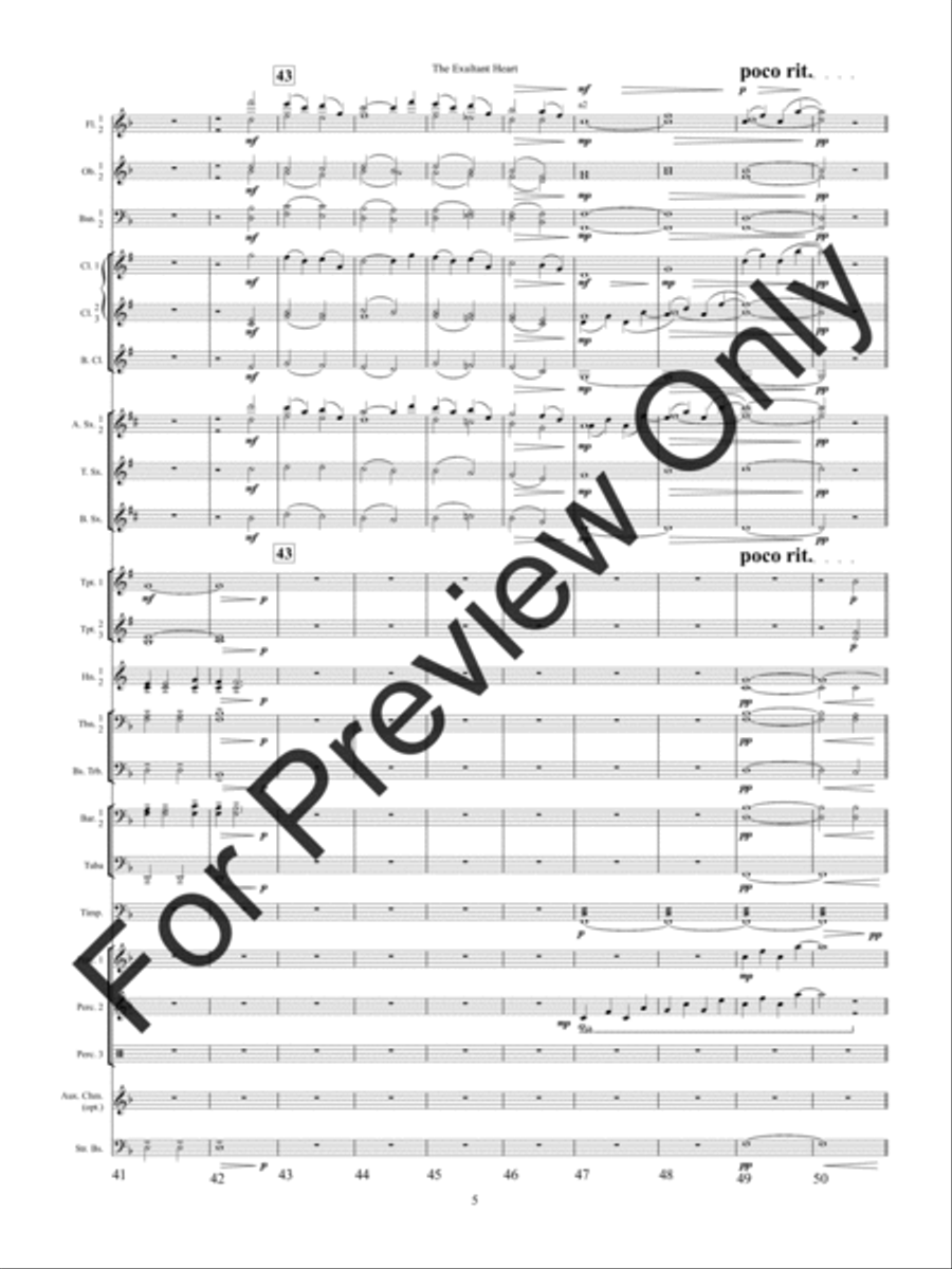 The Exultant Heart Concert Band scores gallery preview page 8