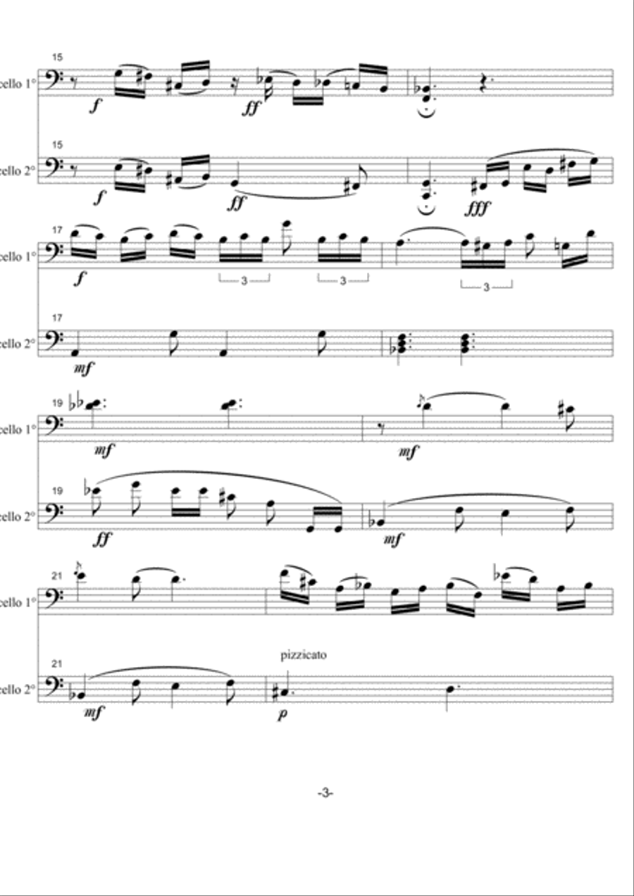 CELLOS N°3 Cello Solo scores gallery preview page 3