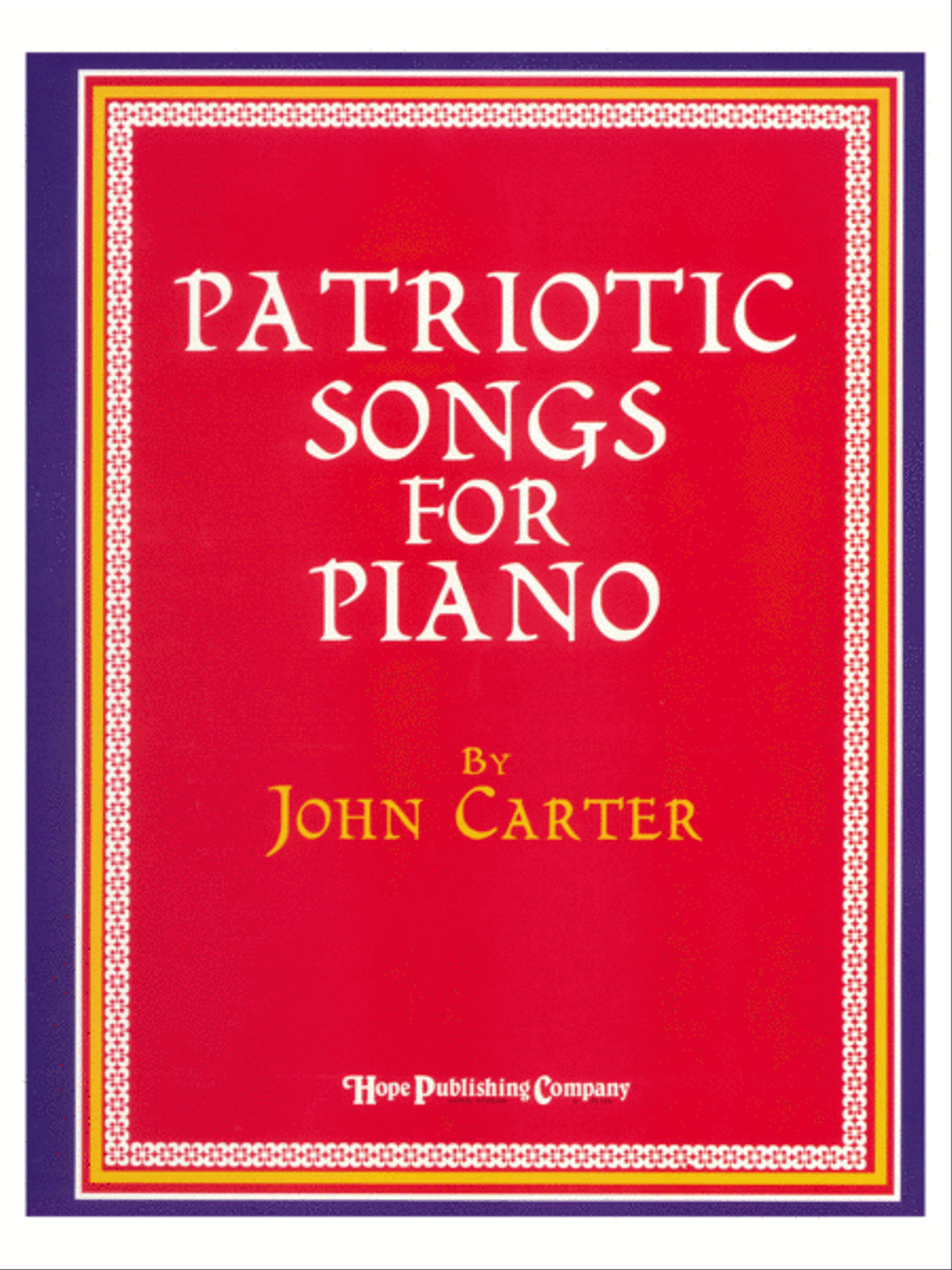 Patriotic Songs for Piano-Digital Download Piano Solo scores gallery preview page 1