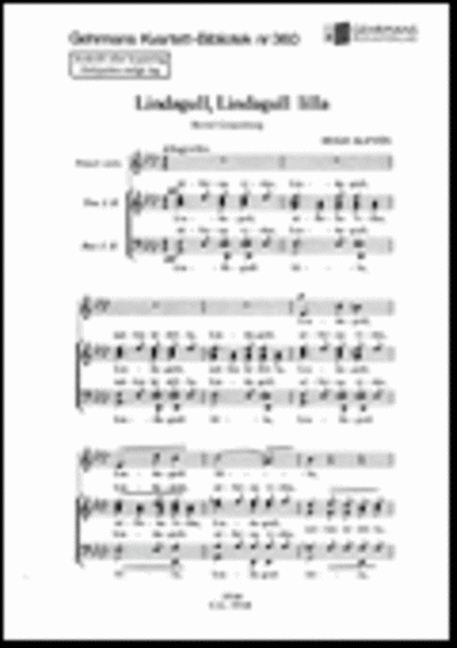 Lindagull, Lindagull lilla TTBB scores gallery preview page 1
