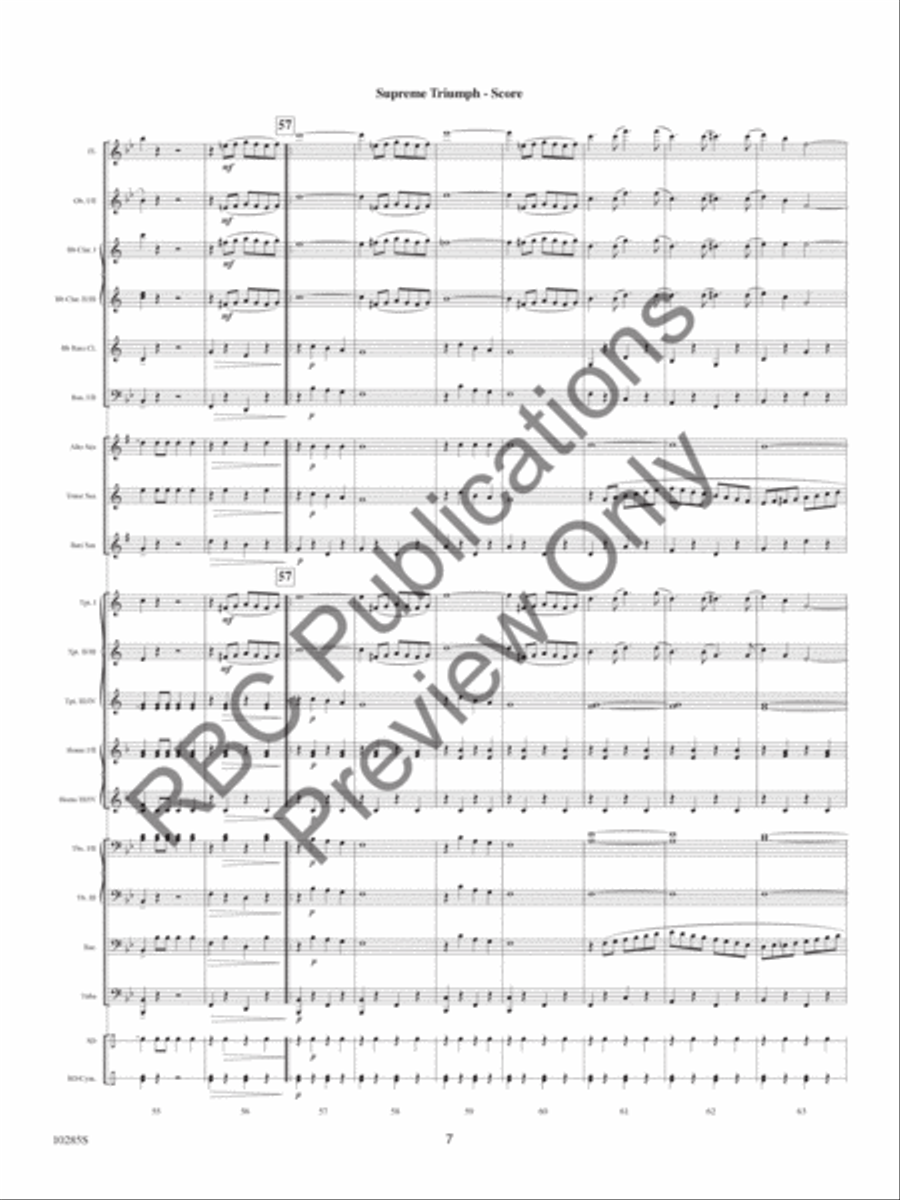 Supreme Triumph Supreme Triumph Concert Band scores gallery preview page 10