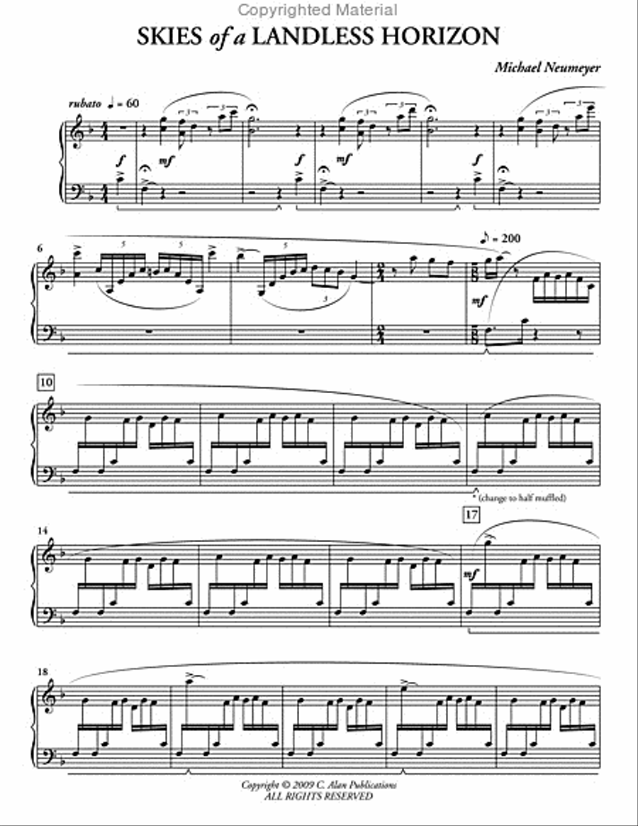 Skies of a Landless Horizon Percussion Ensemble scores gallery preview page 2