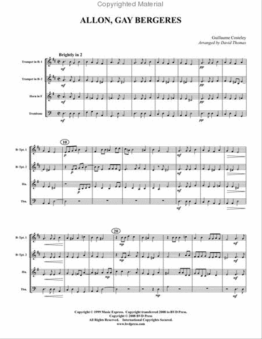 Festive Brass Album Festive Brass Album Brass Quartet scores gallery preview page 17