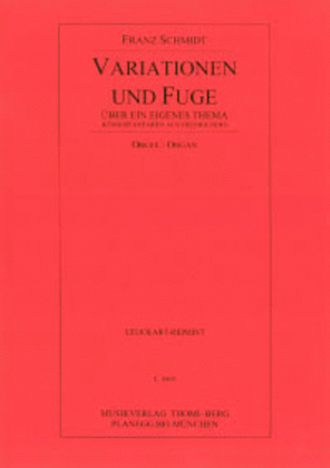 Book cover for Variationen und Fuge auber ein eigenes Thema (Konigsfanfaren aus "Fredigundis")