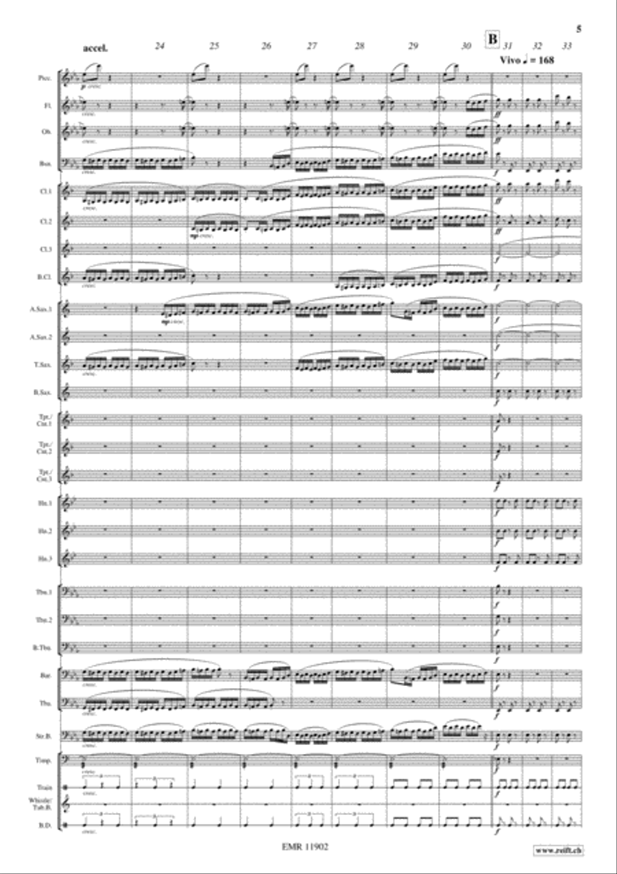 Copenhagen Steam Railway Galop Concert Band scores gallery preview page 6