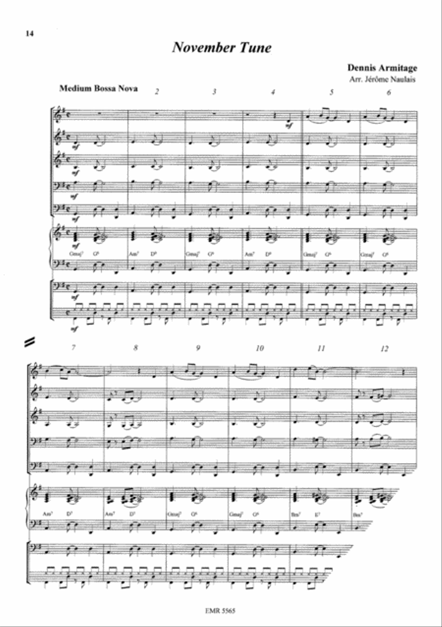 Bossa Nova Bossa Nova Concert Band scores gallery preview page 5