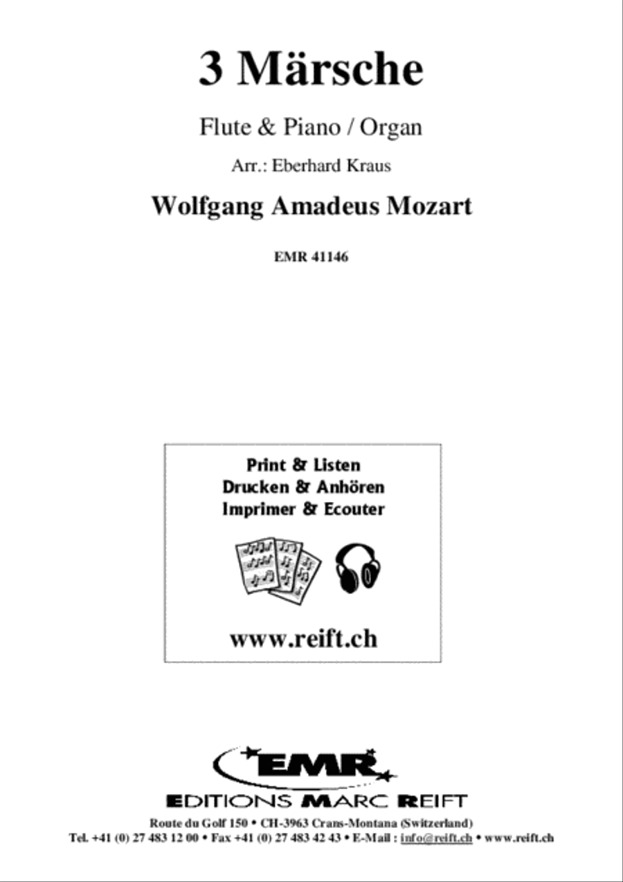 3 Marsche 3 Marsche Flute Solo scores gallery preview page 2