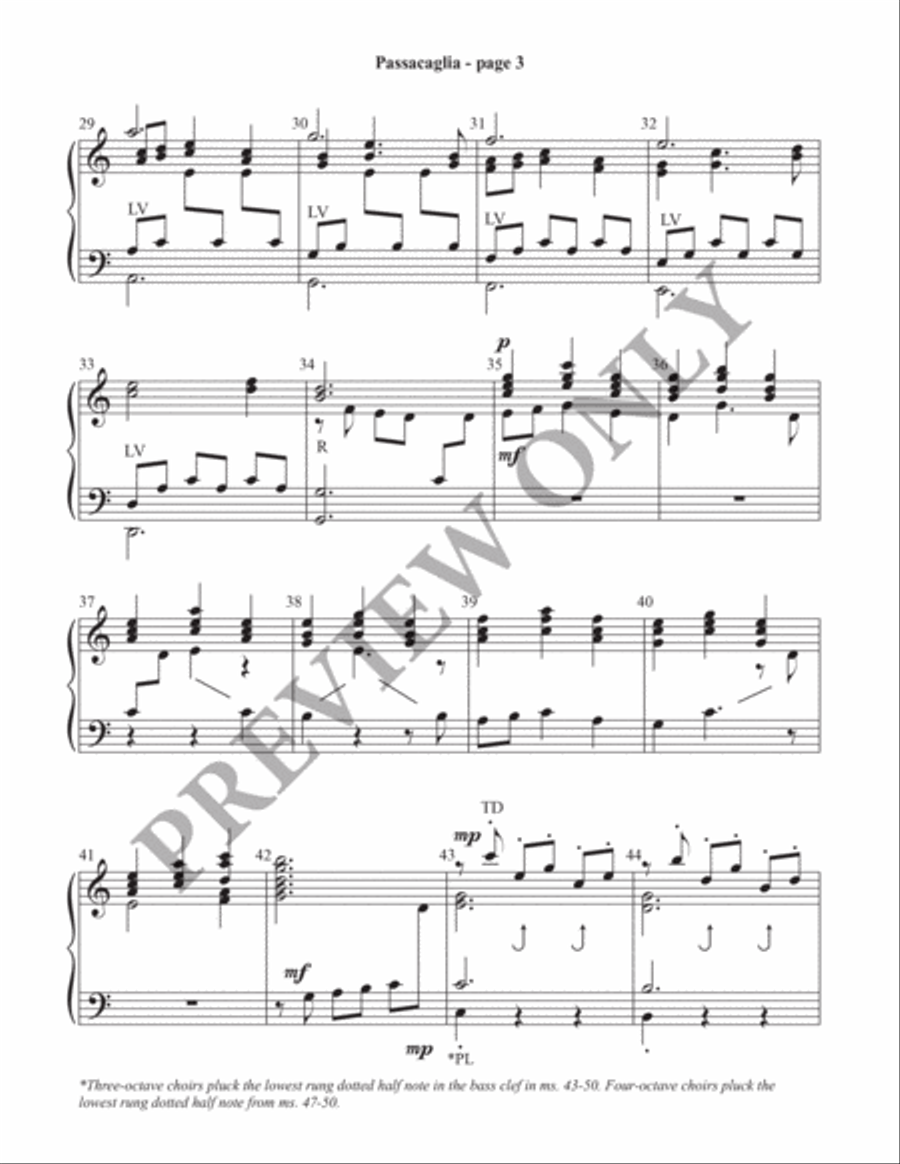 Passacaglia Handbell Choir scores gallery preview page 4