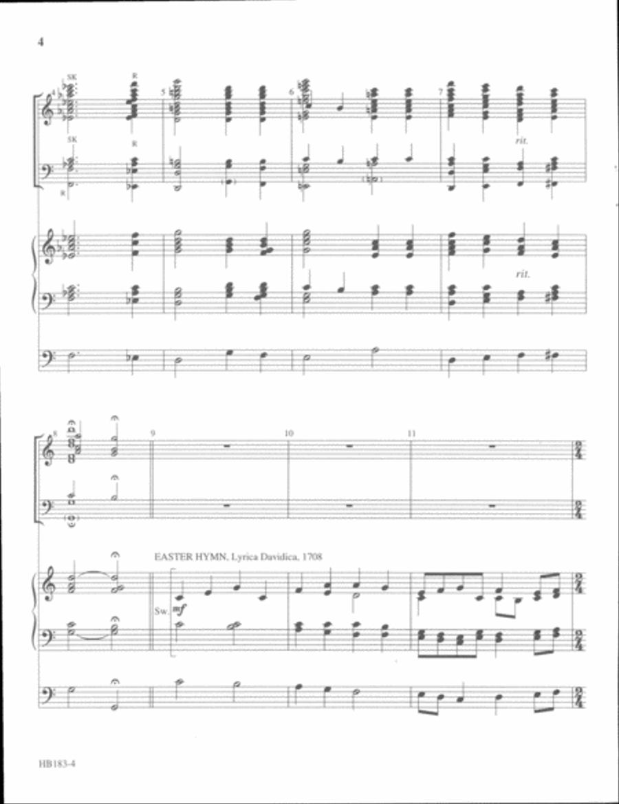 Fantasia for Easter Morning - full score Handbell Choir scores gallery preview page 3