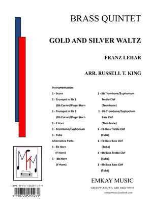 Book cover for GOLD AND SILVER WALTZ – BRASS QUINTET