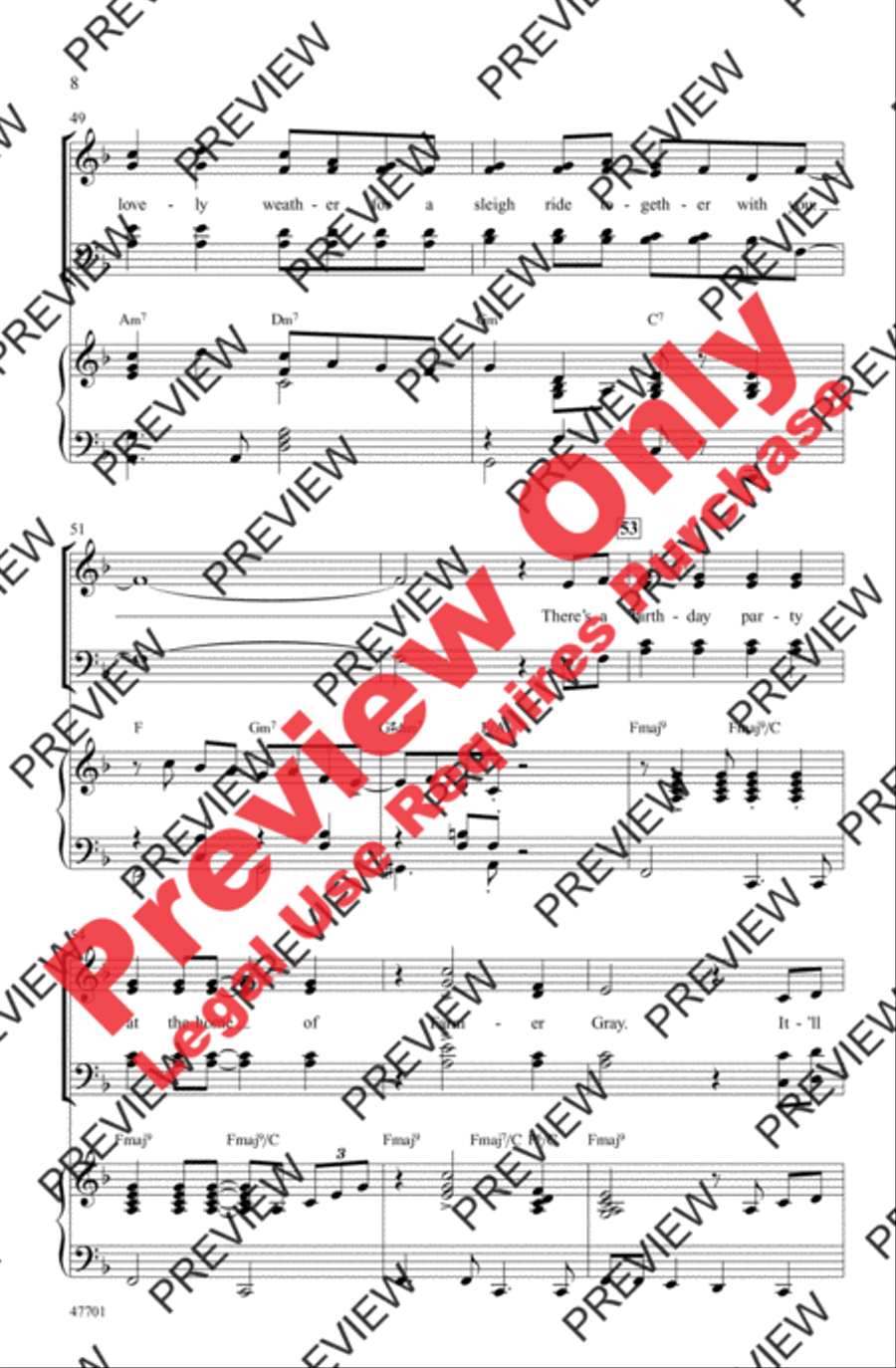 Sleigh Ride Sleigh Ride 4-Part scores gallery preview page 8