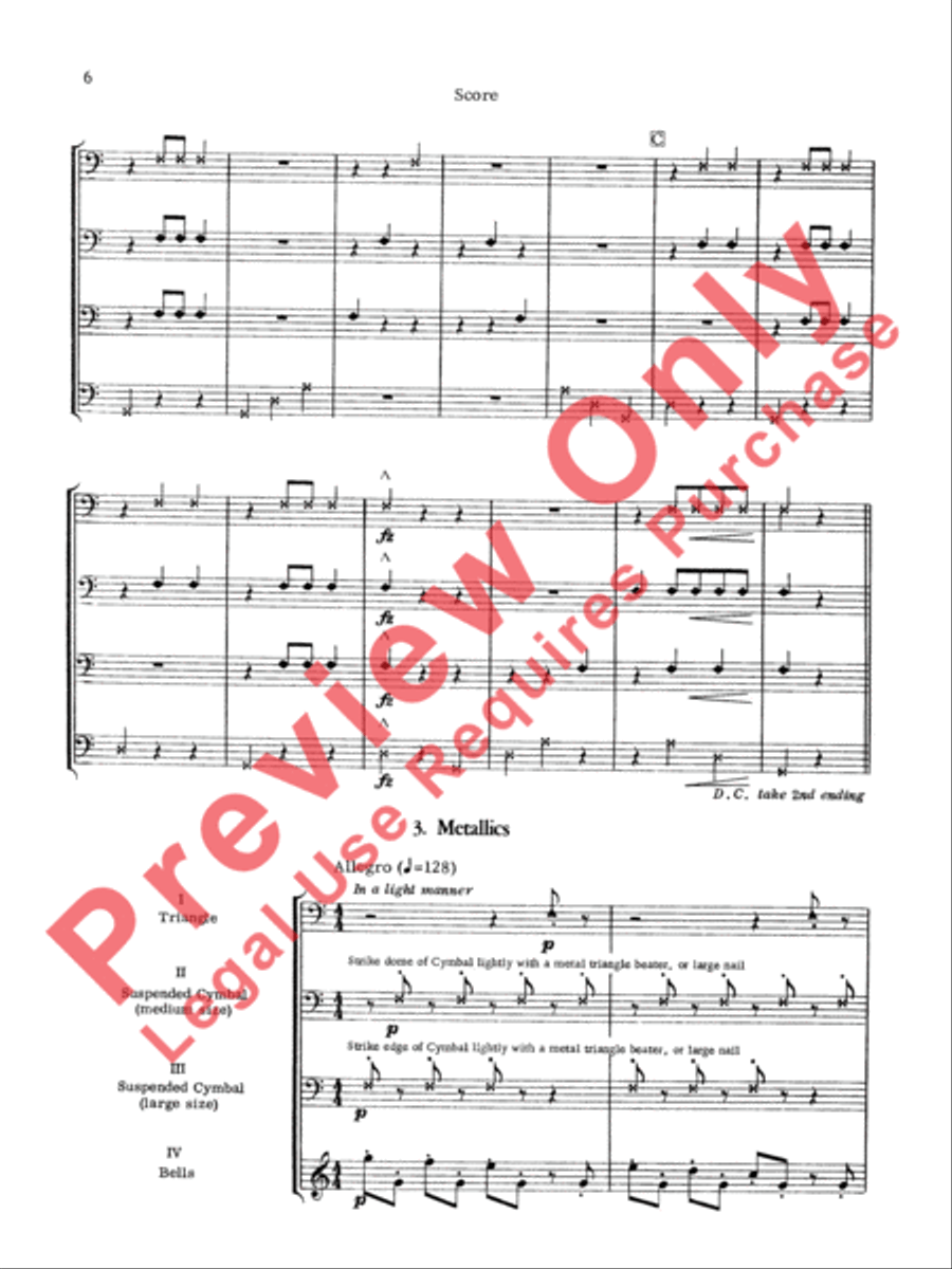 Suite for Percussion Suite for Percussion Percussion Ensemble scores gallery preview page 7