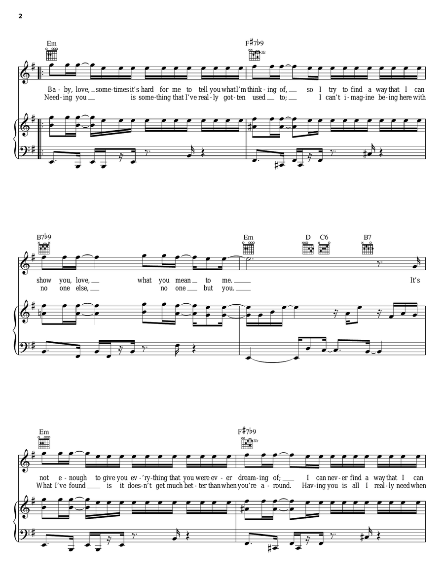 I Reach For You I Reach For You Piano, Vocal, Guitar scores gallery preview page 2