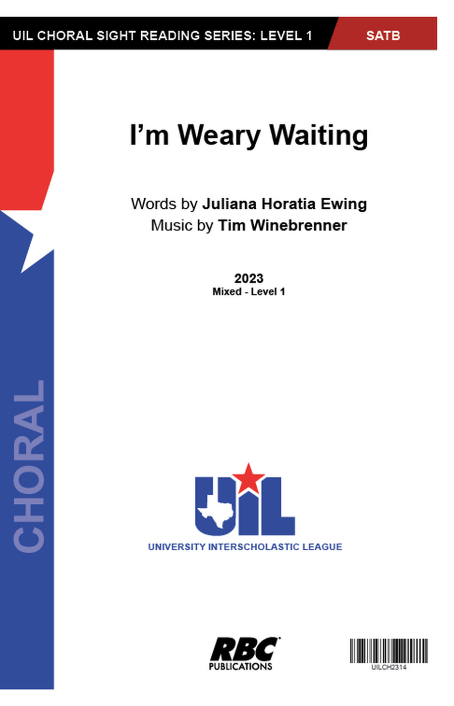 I'M Weary Waiting 4-Part scores gallery preview page 1