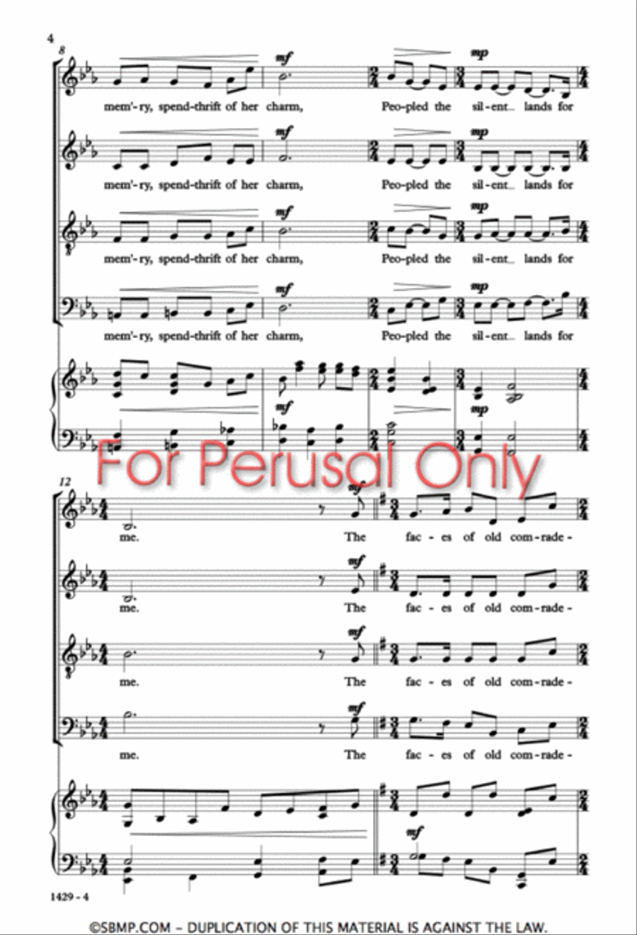 Companioned - SATB Octavo 4-Part scores gallery preview page 3