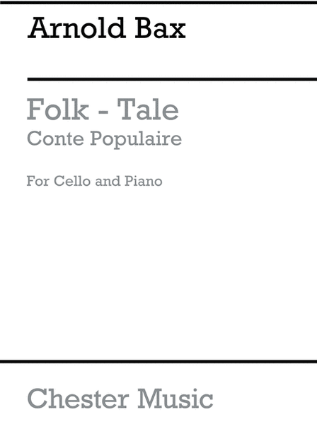 A Folk-Tale (Conte Populaire) for Cello And Piano