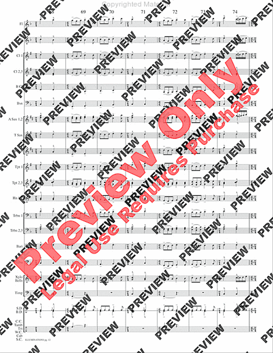 Illuminations Concert Band scores gallery preview page 15