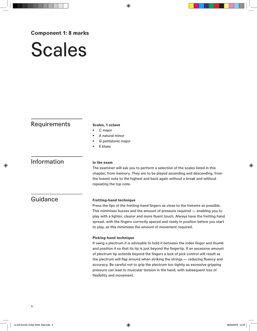 LCME Electric Guitar Handbook 2019 - Step Electric Guitar scores gallery preview page 4