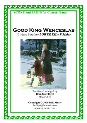 Good King Wenceslas - Concert Band (Lower Key F) Score and