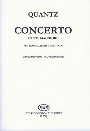 Concerto In Sol Maggiore Per Flauto, Archi E Con