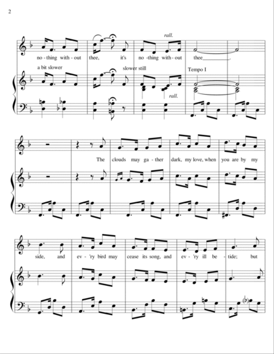 In a Foreign Land - high voice-piano High Voice scores gallery preview page 2