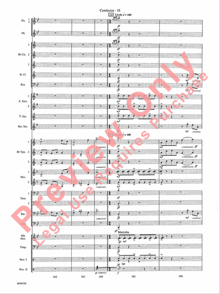 The Spirit of Orpheus (A Sinfonian Celebration) Concert Band scores gallery preview page 38