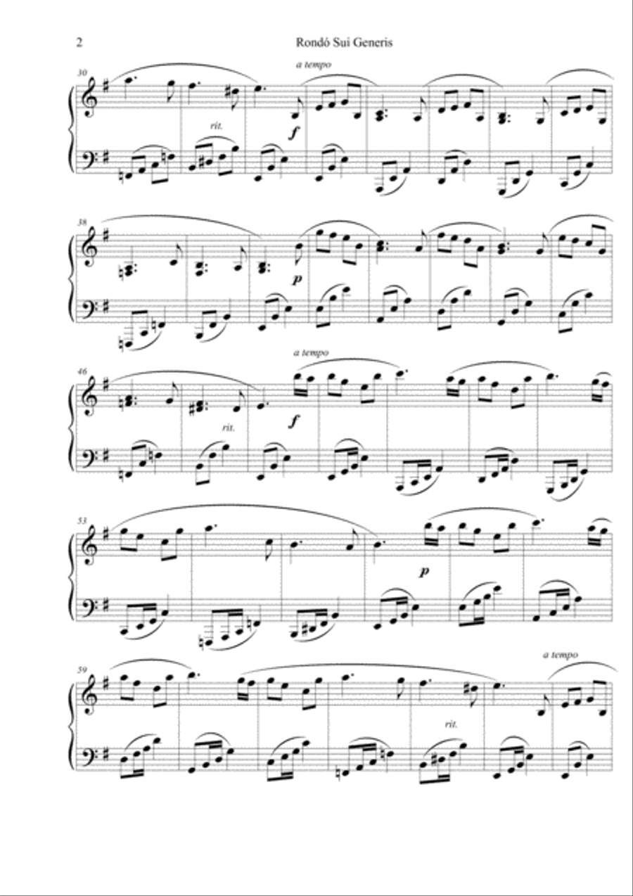 Rondó Sui Generis Rondó Sui Generis Piano Solo scores gallery preview page 2
