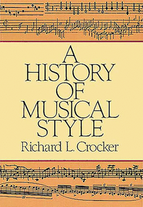 Book cover for A History of Musical Style