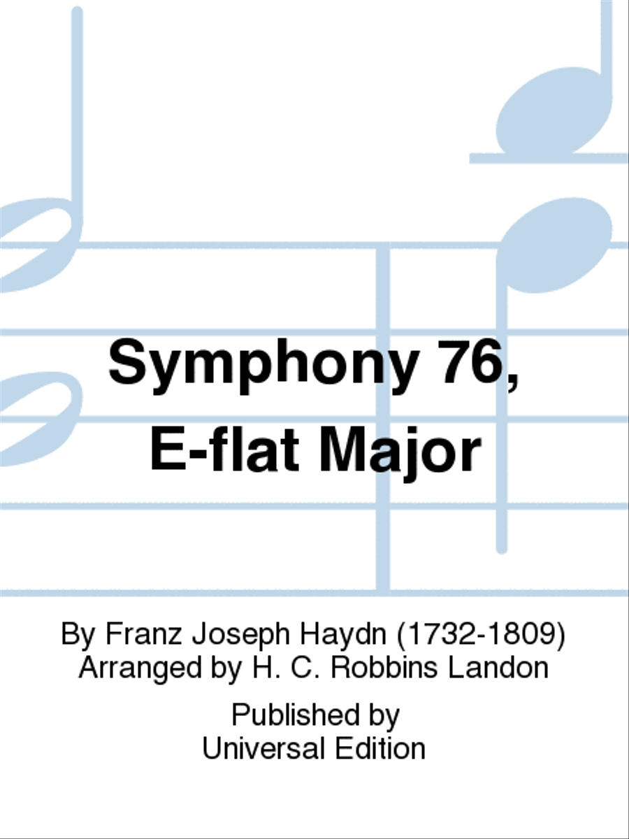 Symphony 76, Efl Maj Orchestra scores gallery preview page 1