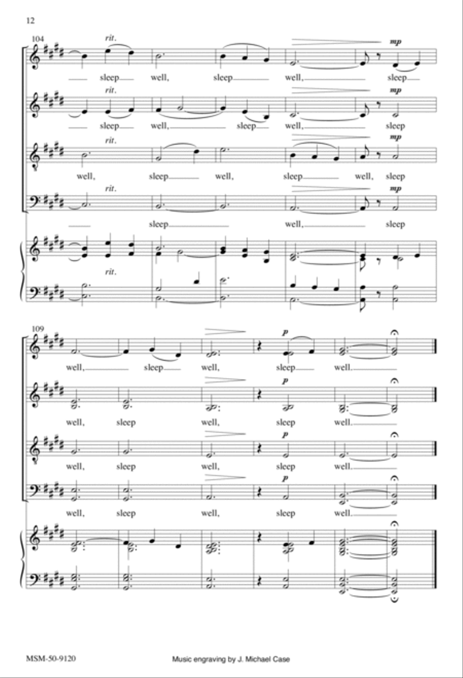 I Hear Thy Voice 4-Part scores gallery preview page 12
