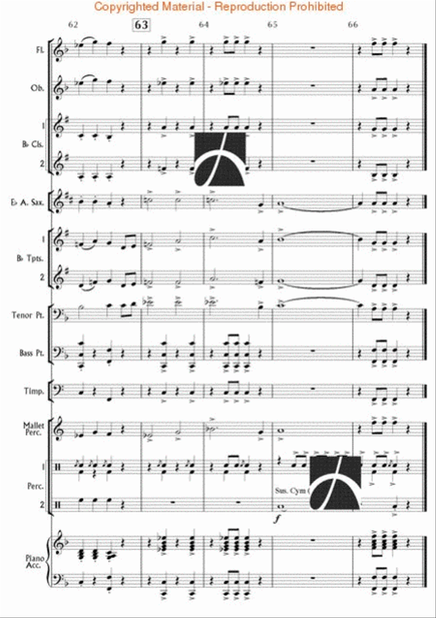 The Big Apple (A New York Symphony)(Symphony No. 2) Concert Band scores gallery preview page 14