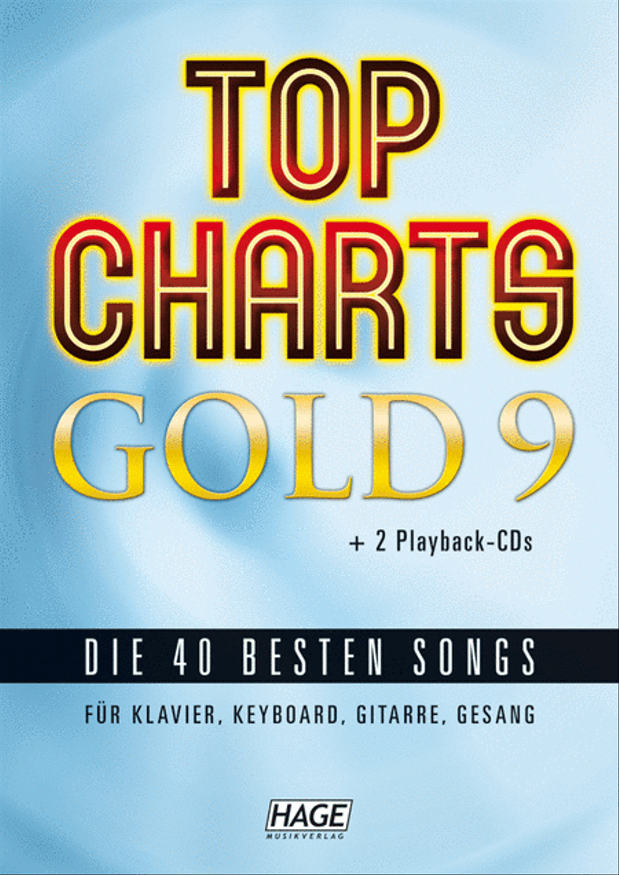 Top Charts Gold 9 Piano, Vocal, Guitar scores gallery preview page 1