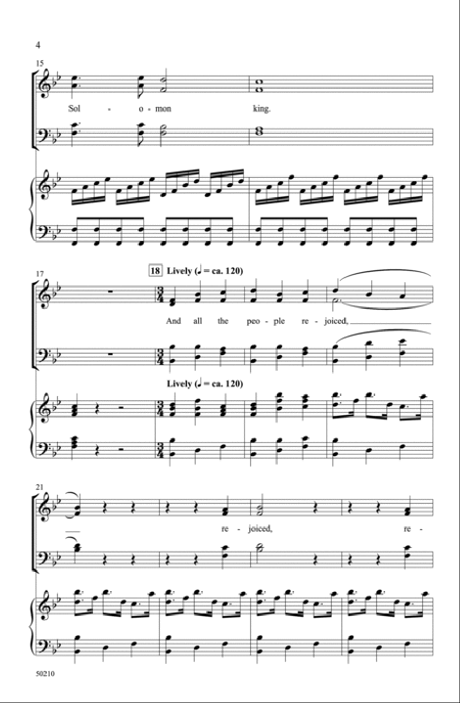 Zadok the Priest Zadok the Priest Choir scores gallery preview page 3