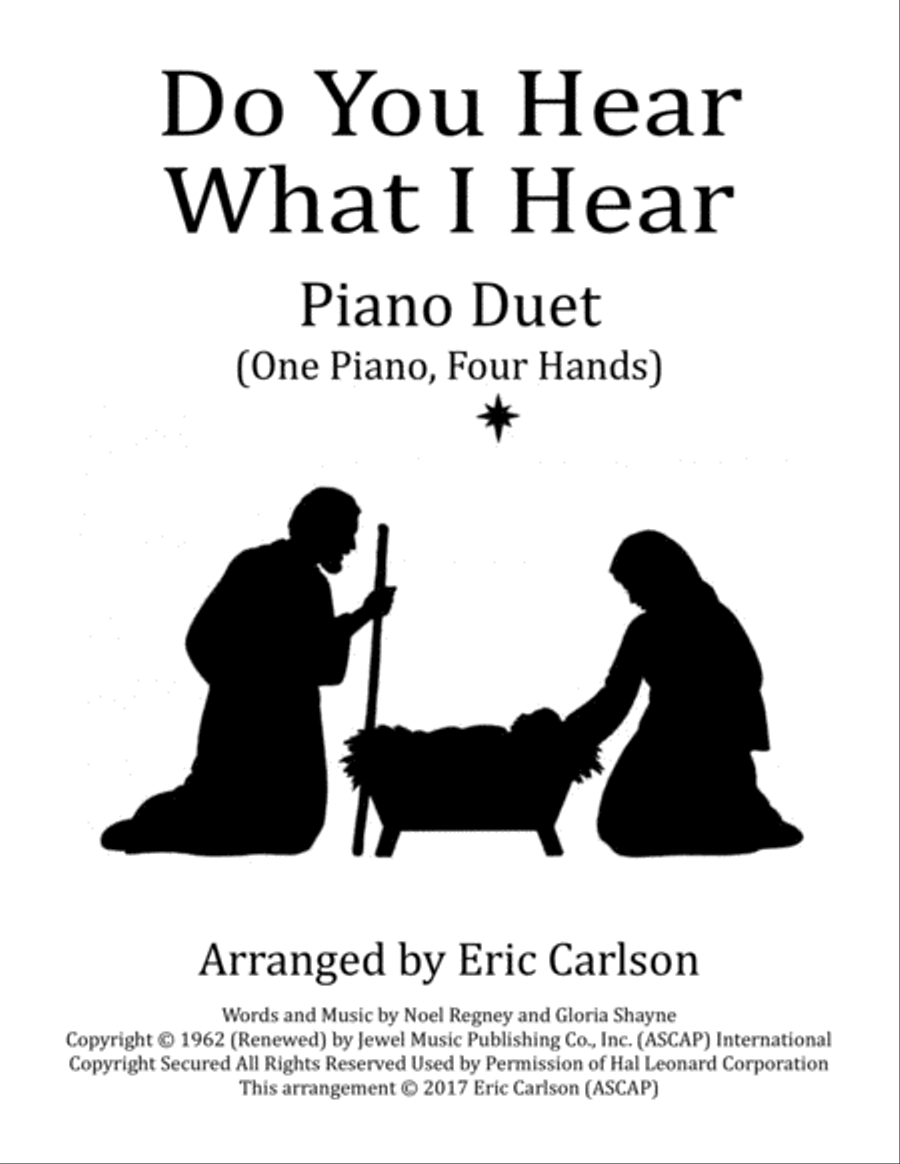 Do You Hear What I Hear Piano scores gallery preview page 1