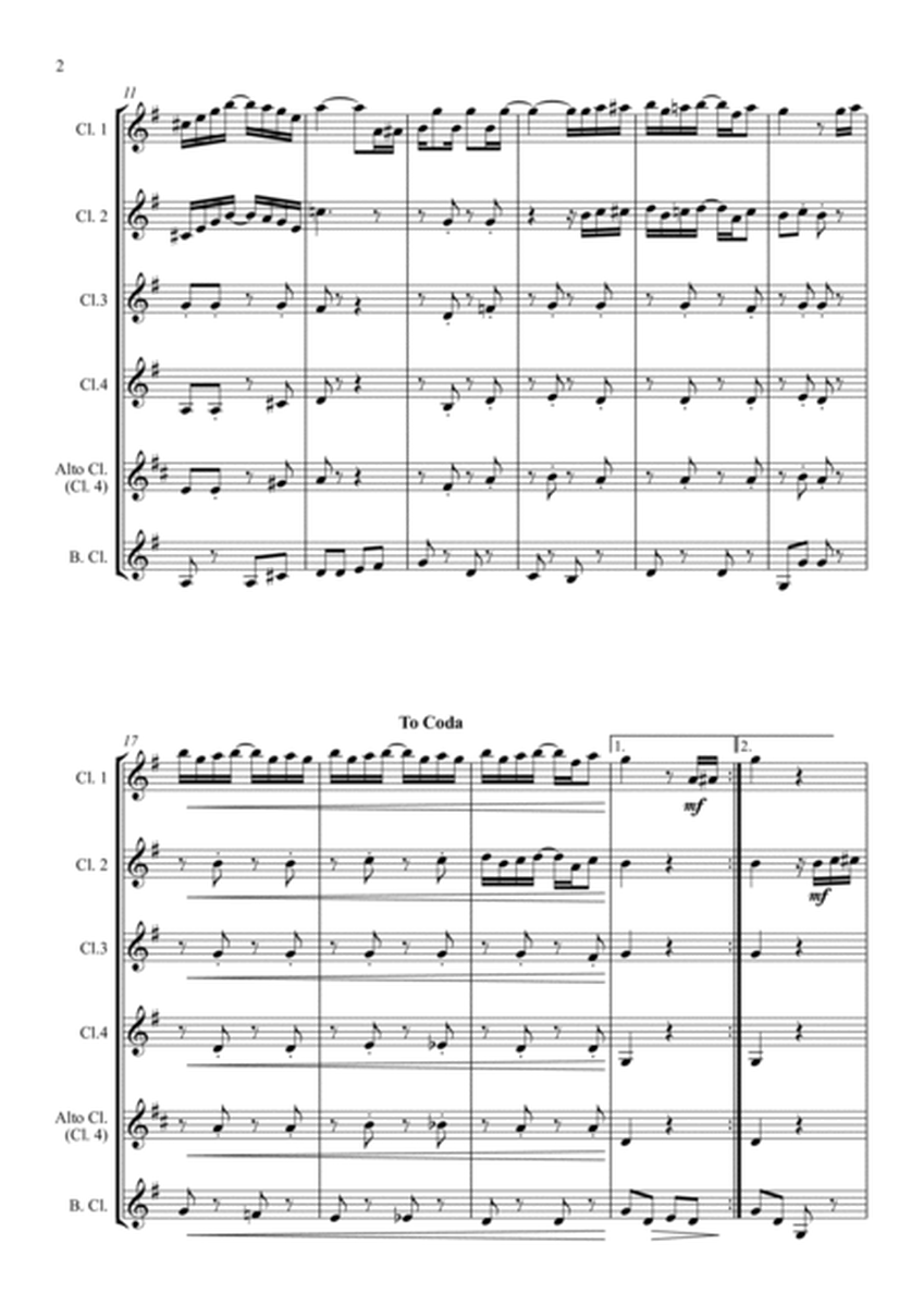 The Entertainer - Scott Joplin - for Clarinet Choir image number null