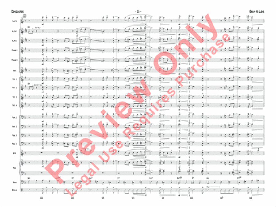 Easy to Love Jazz Ensemble scores gallery preview page 18