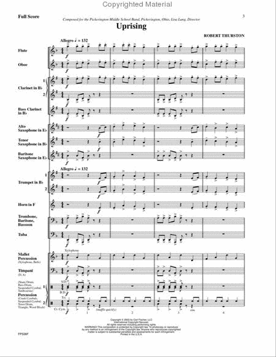 Uprising Concert Band scores gallery preview page 2