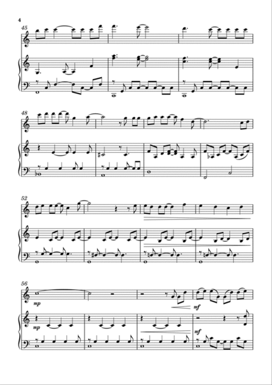 When Words are Not Enough Flute Solo scores gallery preview page 4