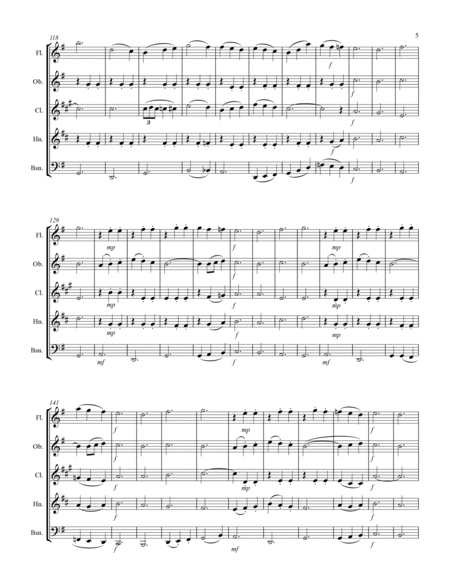 German Waltz (Oktoberfest) Medley (for Woodwind Quintet) image number null