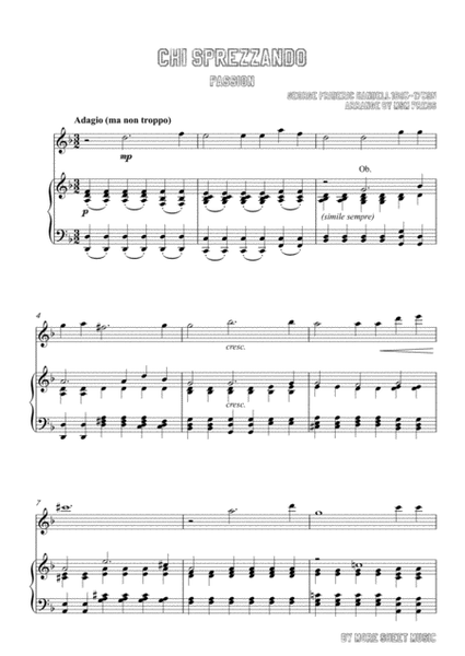 Handel-Chi sprezzando,for Flute and Piano image number null