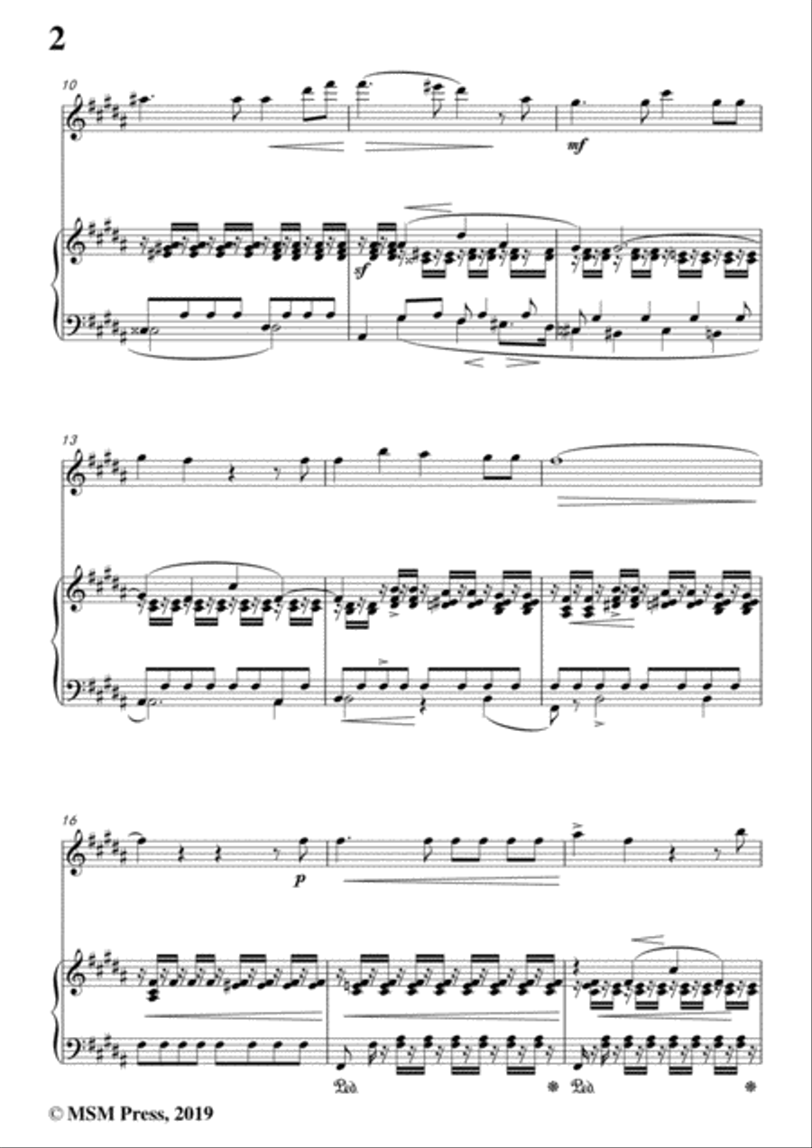 Schumann-Schöne Fremde,for Violin and Piano Violin Solo scores gallery preview page 4